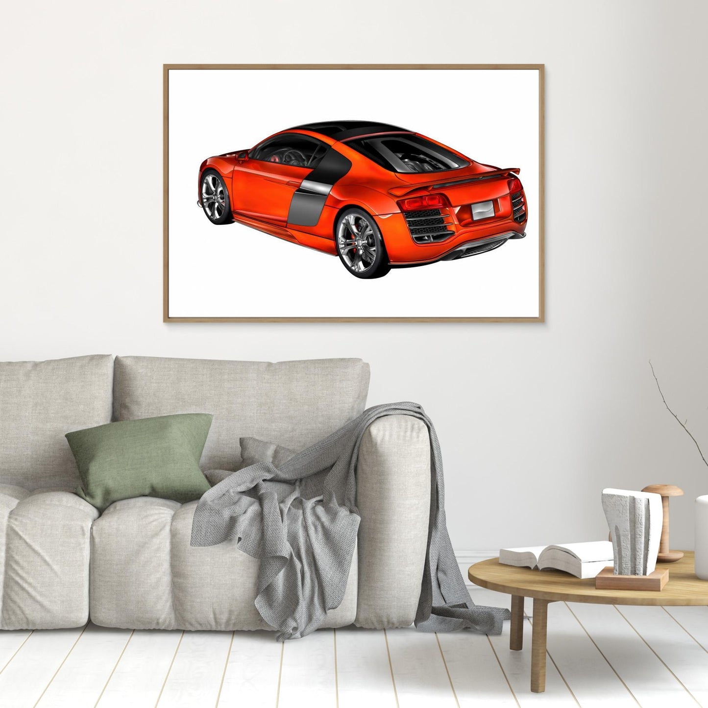 Red Modern Car by Rafal Kulik