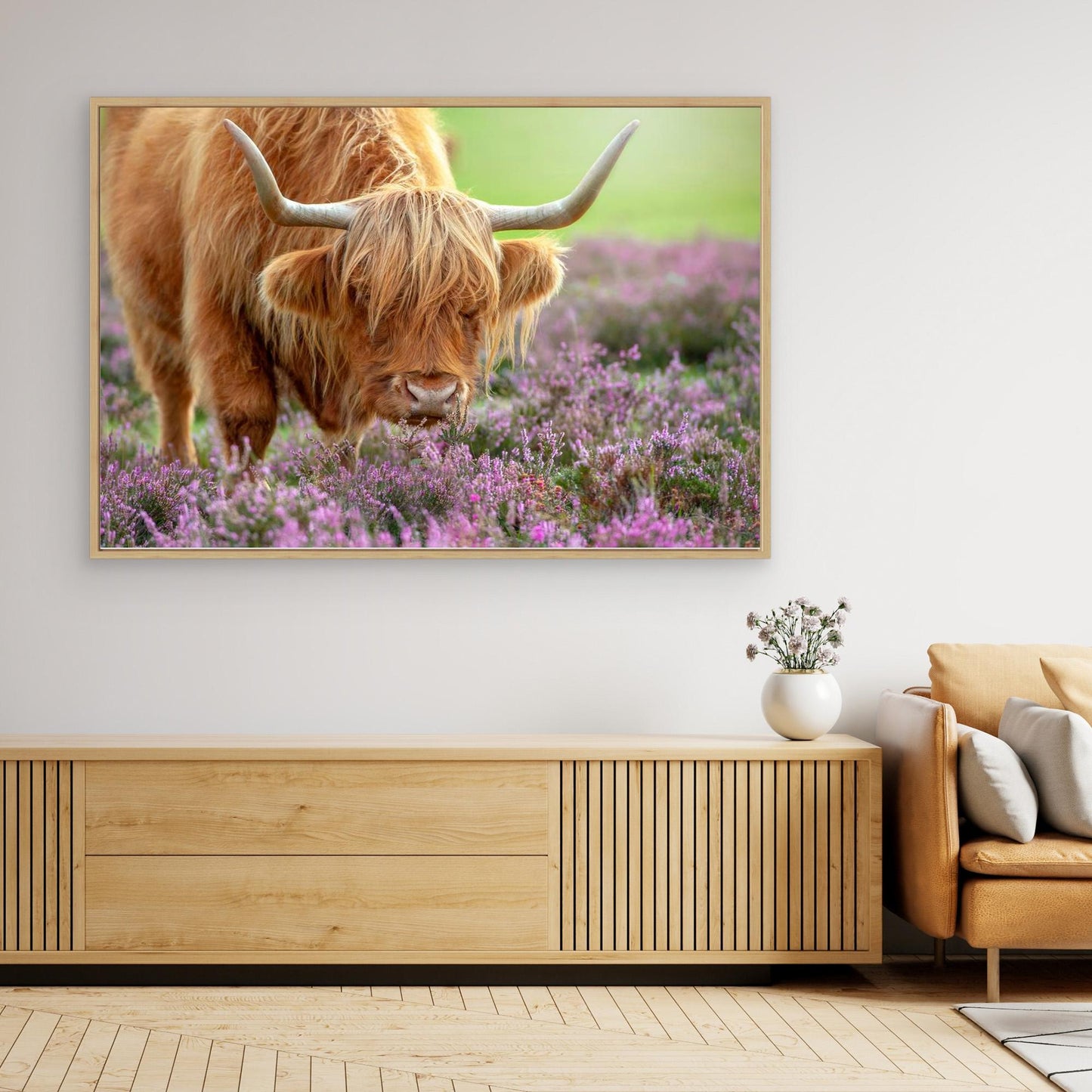 Highland in Heather by Jacky Parker