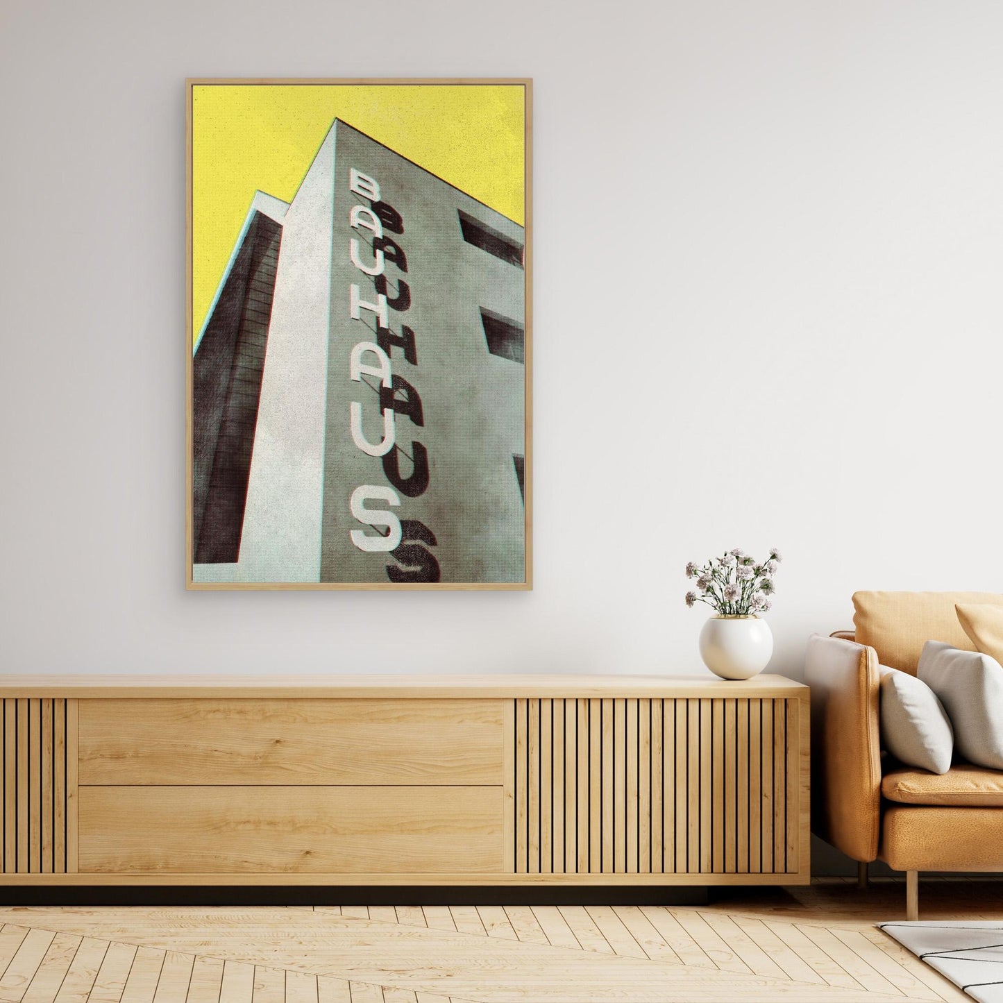 Bauhaus Dessau architecture in vintage magazine style by Rosana Laiz Blursbyai