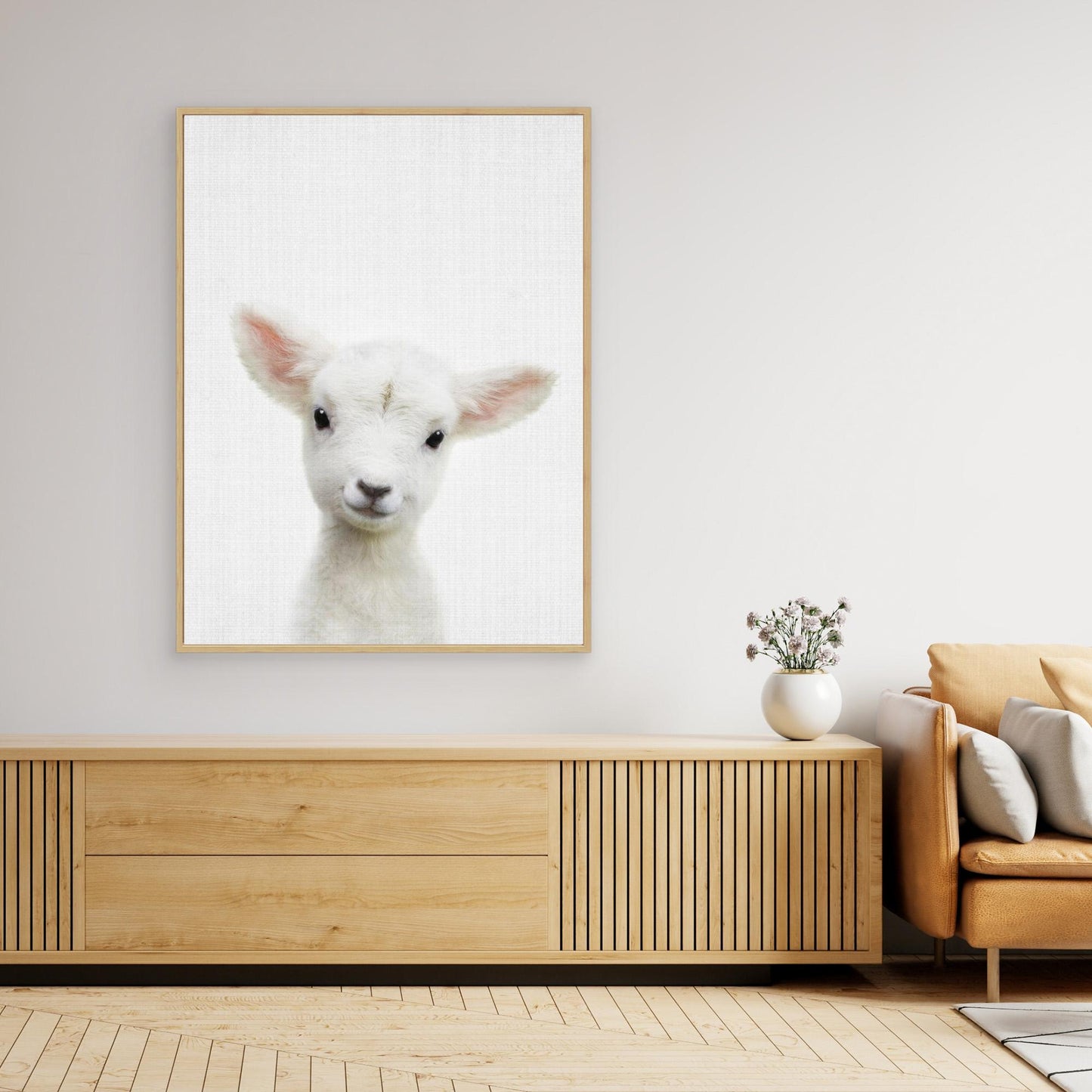 Peekaboo Baby Sheep by Lola Peacock