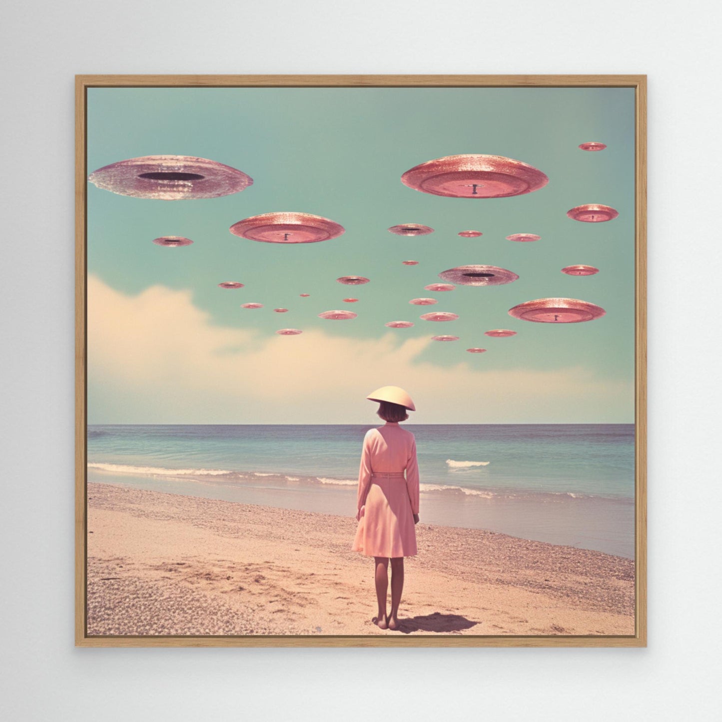 Space Beach Collage Art by Samantha Hearn (EU)