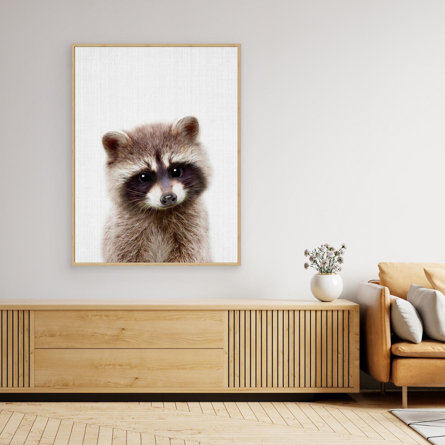 Peekaboo Raccoon by Lola Peacock