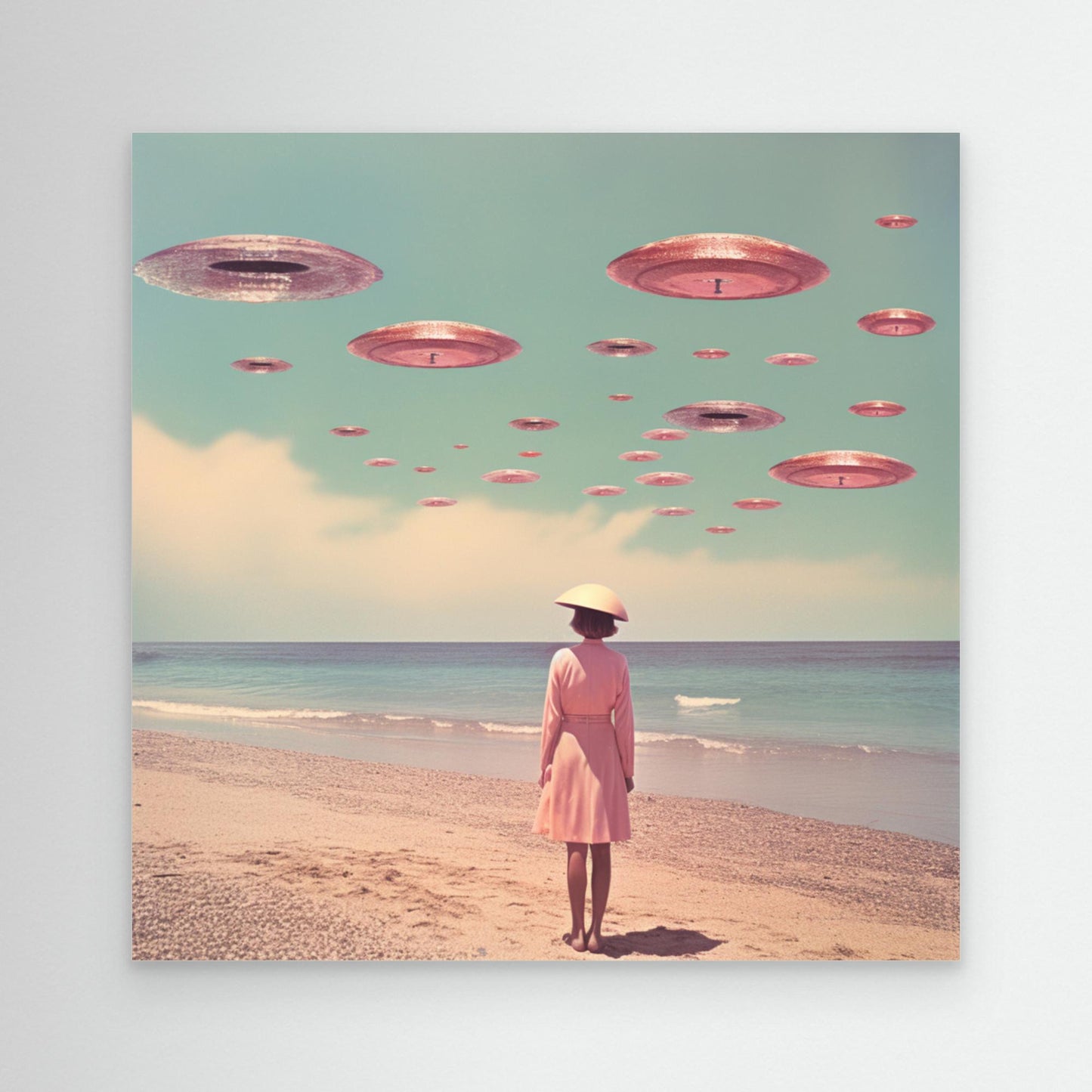 Space Beach Collage Art by Samantha Hearn (EU)
