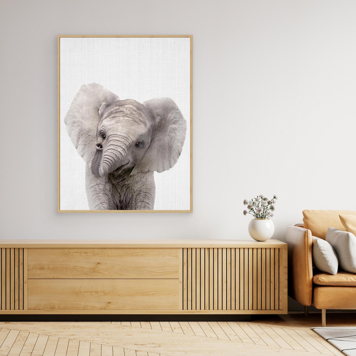 Peekaboo Baby Elephant by Lola Peacock