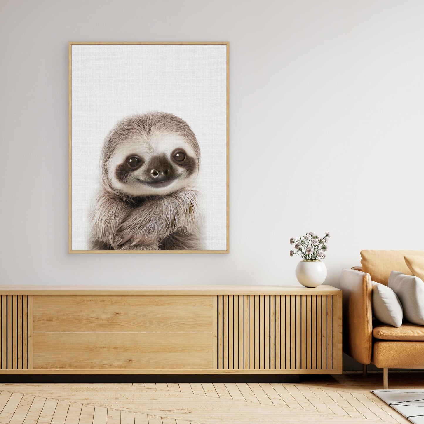 Peekaboo Baby Sloth by Lola Peacock