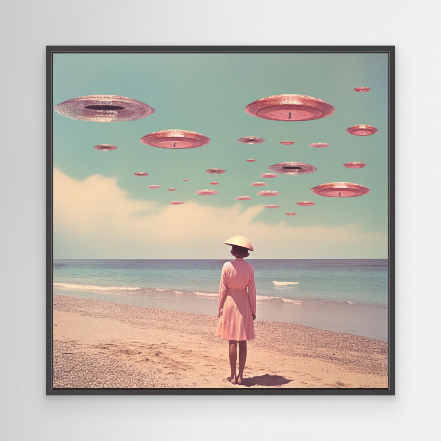 Space Beach Collage Art by Samantha Hearn (EU)