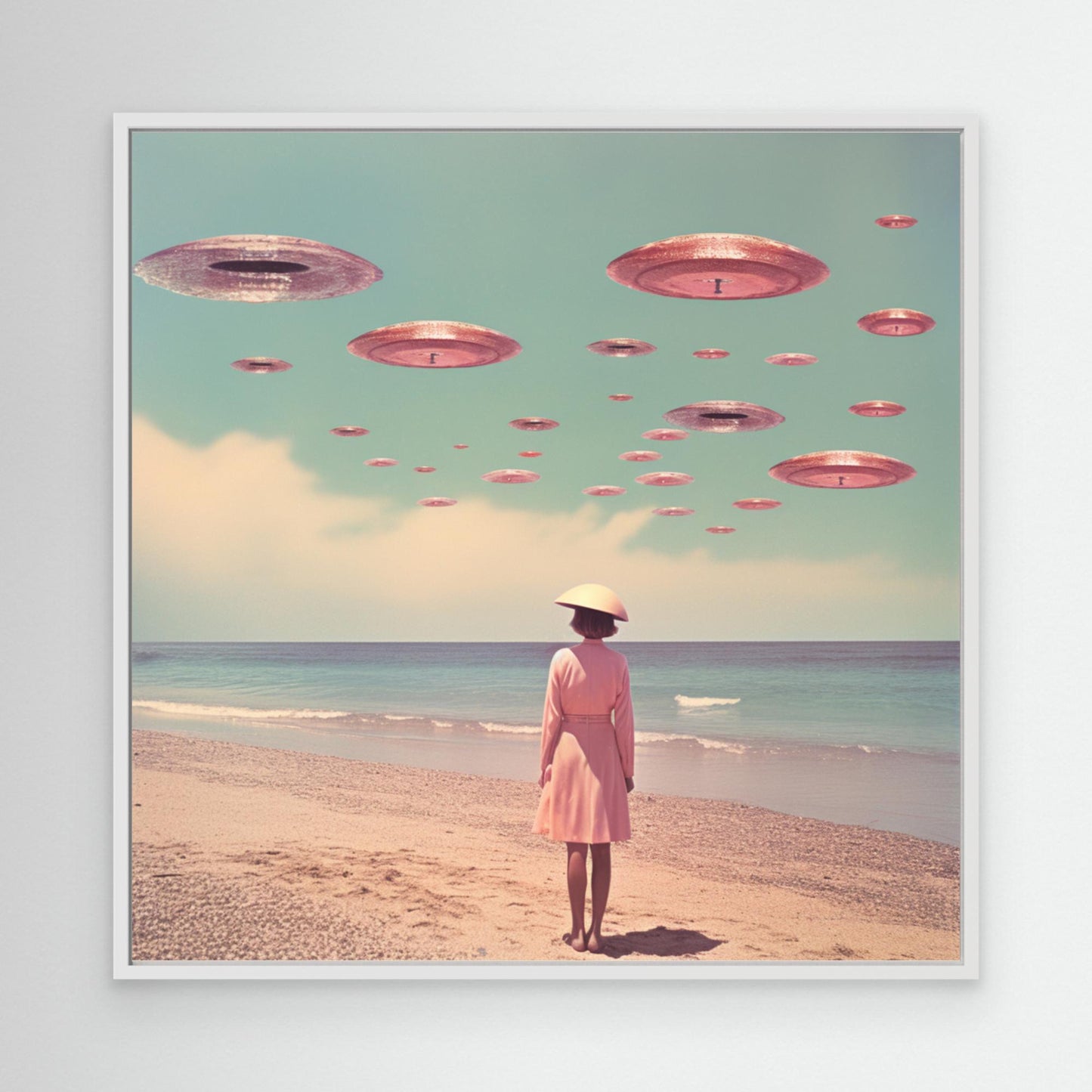 Space Beach Collage Art by Samantha Hearn (EU)