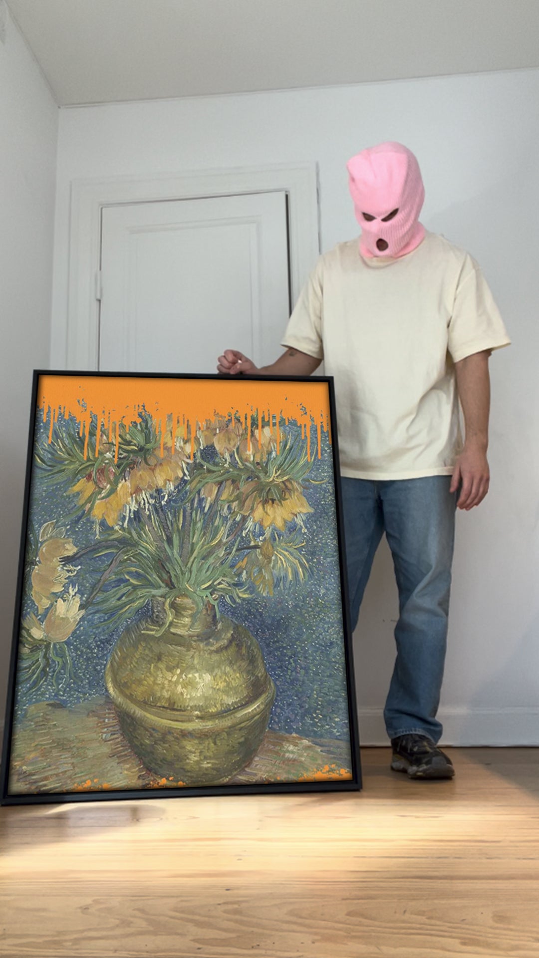 Collage Sunflowers and the splash Van Gogh