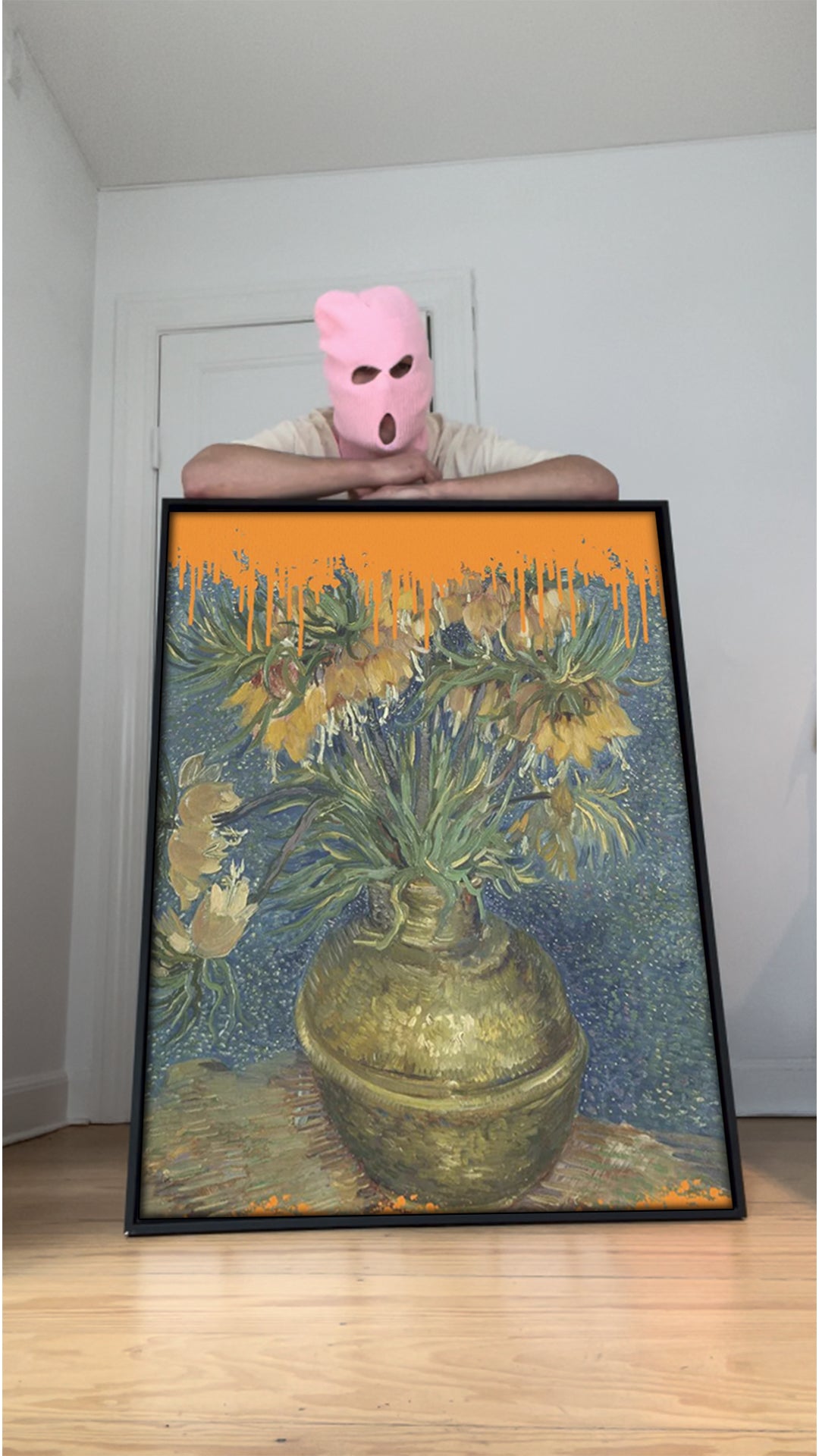 Collage Sunflowers and the splash Van Gogh