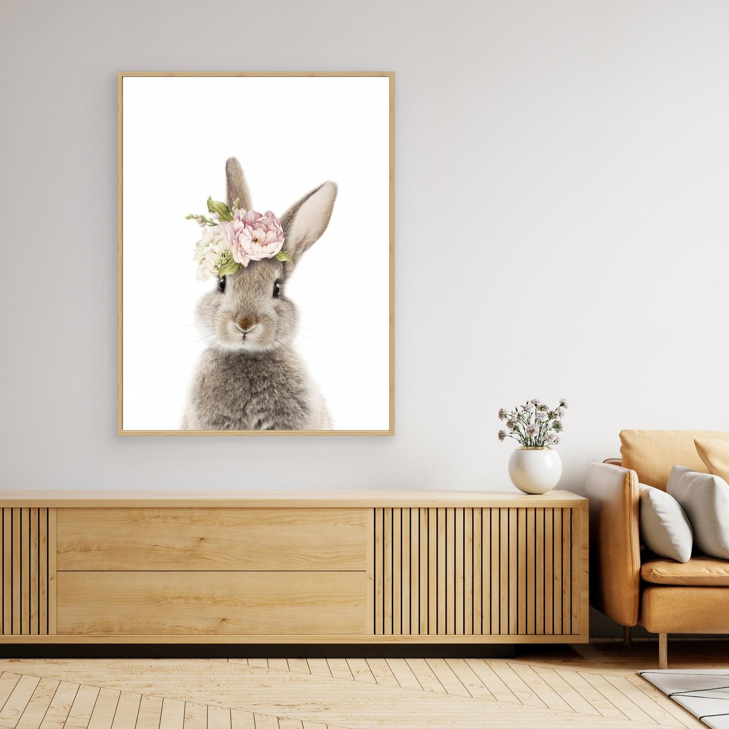 Floral Bunny by Lola Peacock