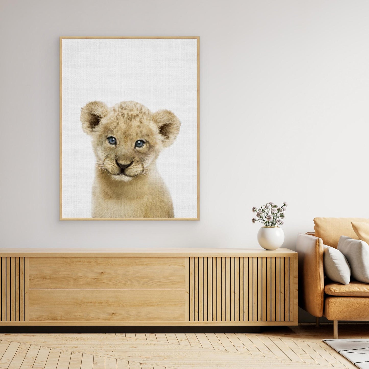 Peekaboo Baby Lion by Lola Peacock