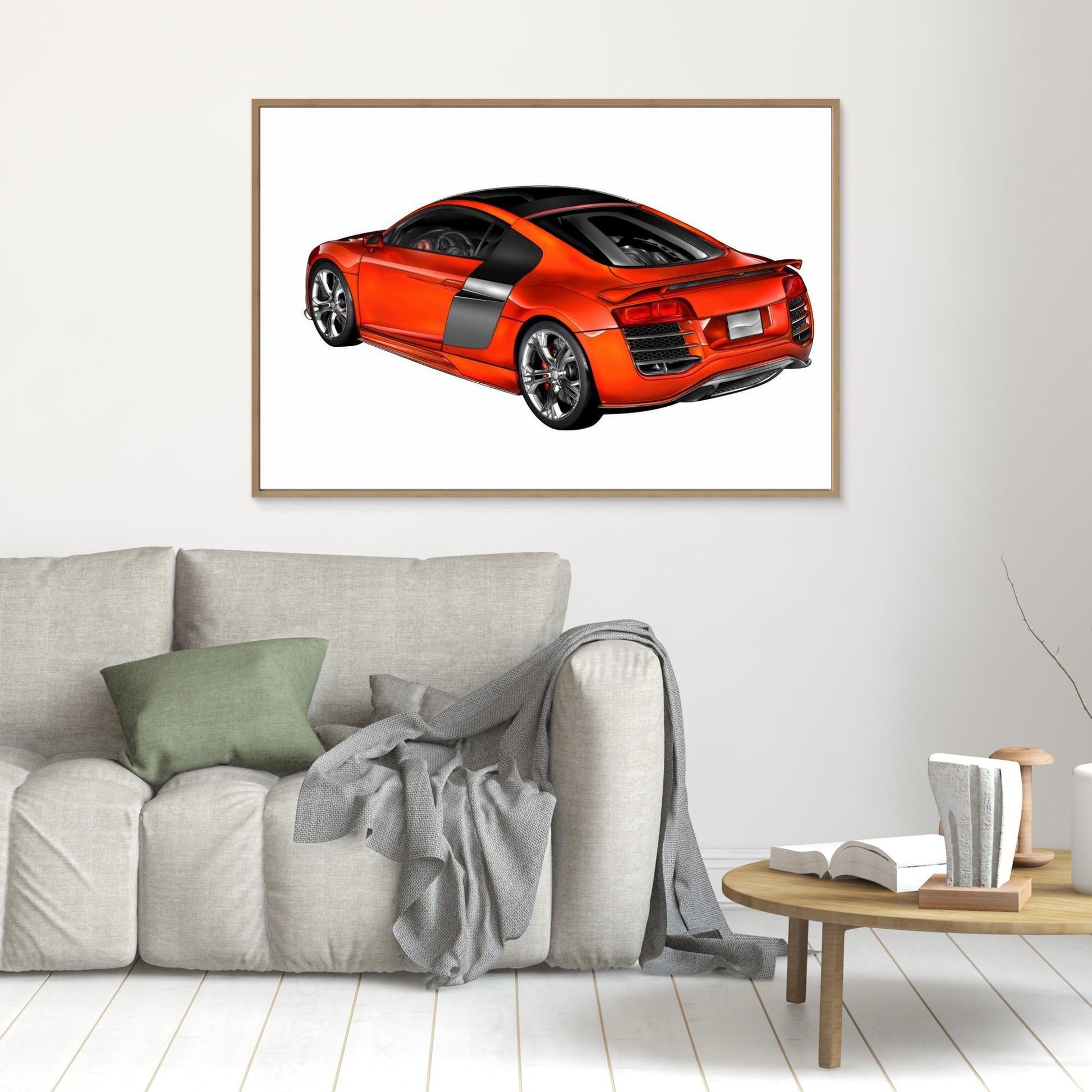 Red Modern Car by Rafal Kulik