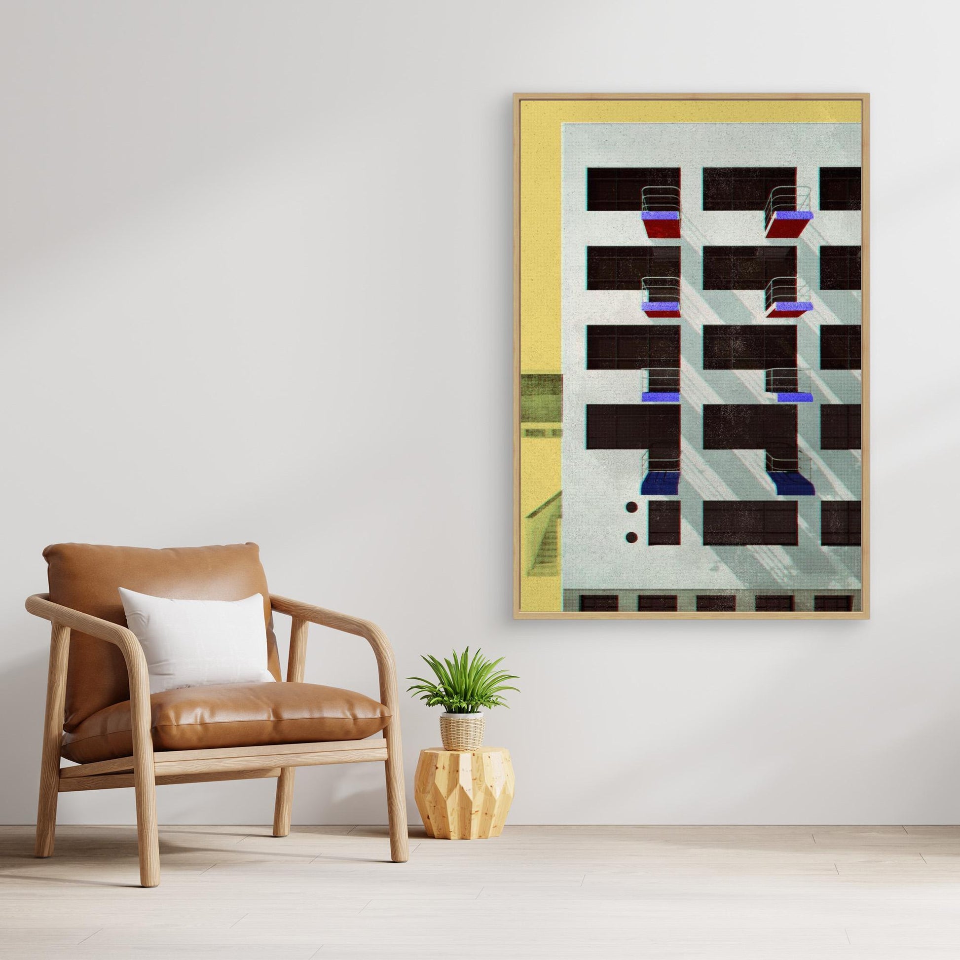 Bauhaus Dessau architecture in vintage magazine style V by Rosana Laiz Blursbyai