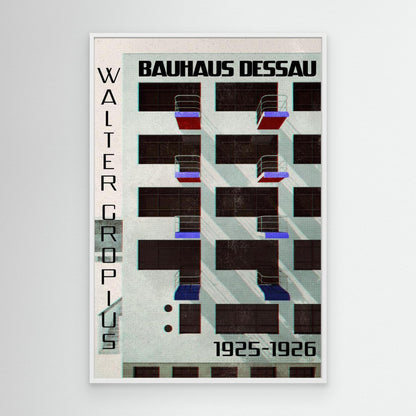 Bauhaus Dessau architecture in vintage magazine style IV by Rosana Laiz Blursbyai