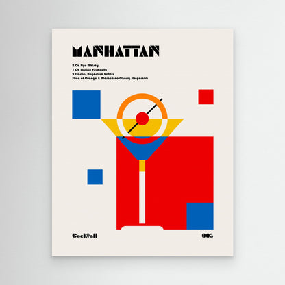 Manhattan Bauhaus Cocktail by Retrodrome
