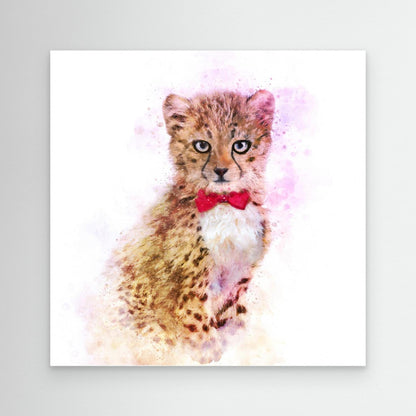 Baby Cheetah Watercolor by Emel Tunaboylu
