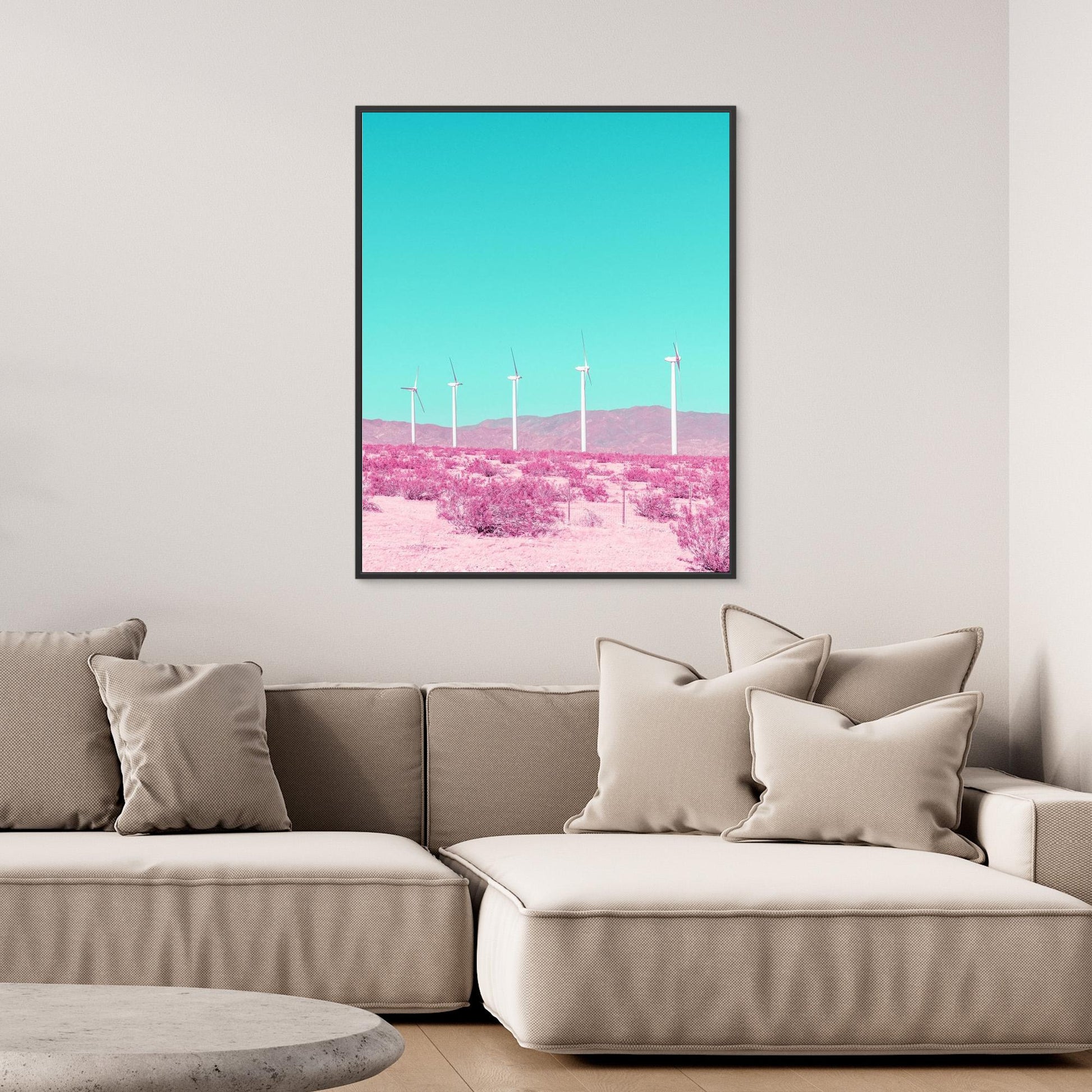 Palm Springs Windmills in the Desert by Tom Windeknecht