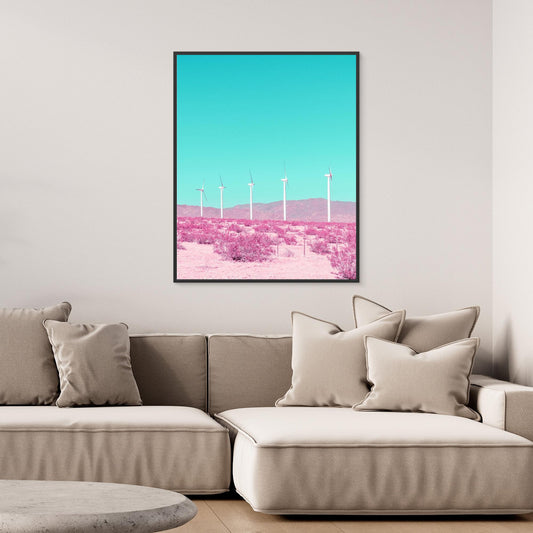 Palm Springs Windmills in the Desert by Tom Windeknecht