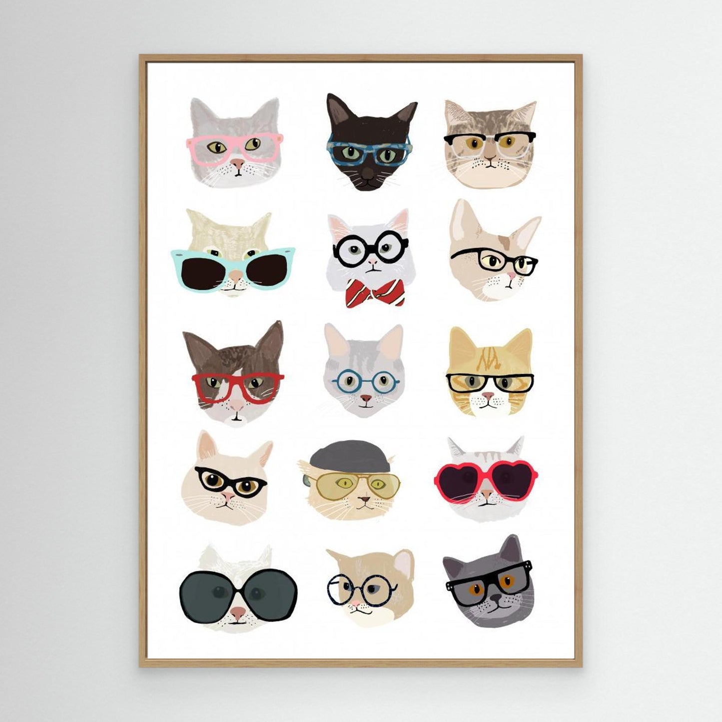 Cats With Glasses by Hanna Melin