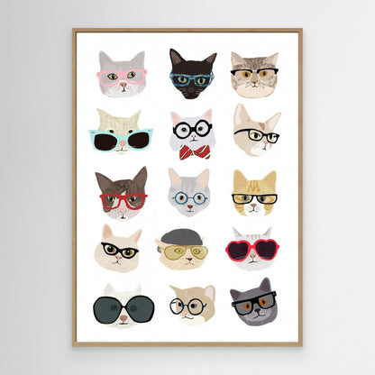 Cats With Glasses by Hanna Melin