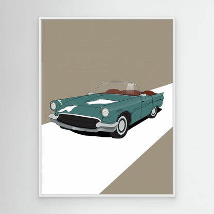 Vintage Green Sports Car by Nicholas