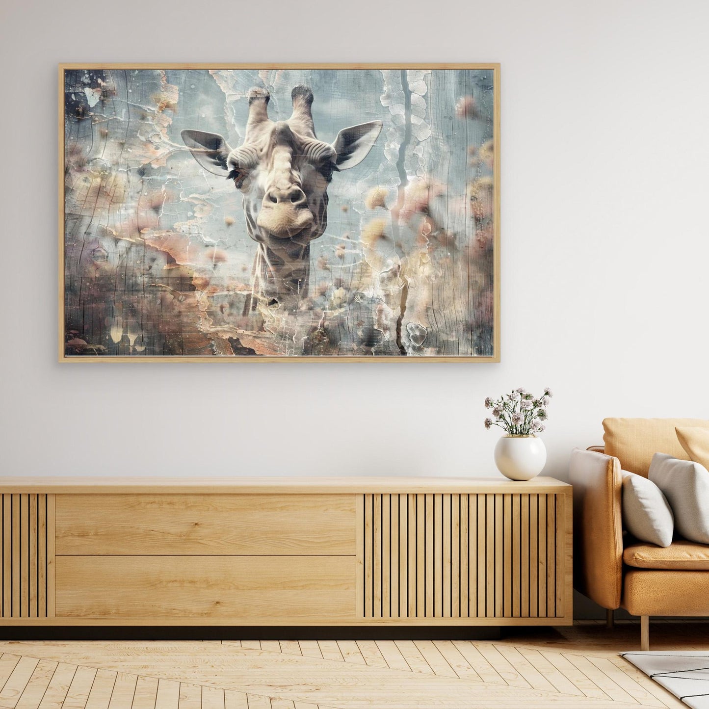 Giraffe Animal Vintage Art Illustration Wallart 10 by Rafal Kulik