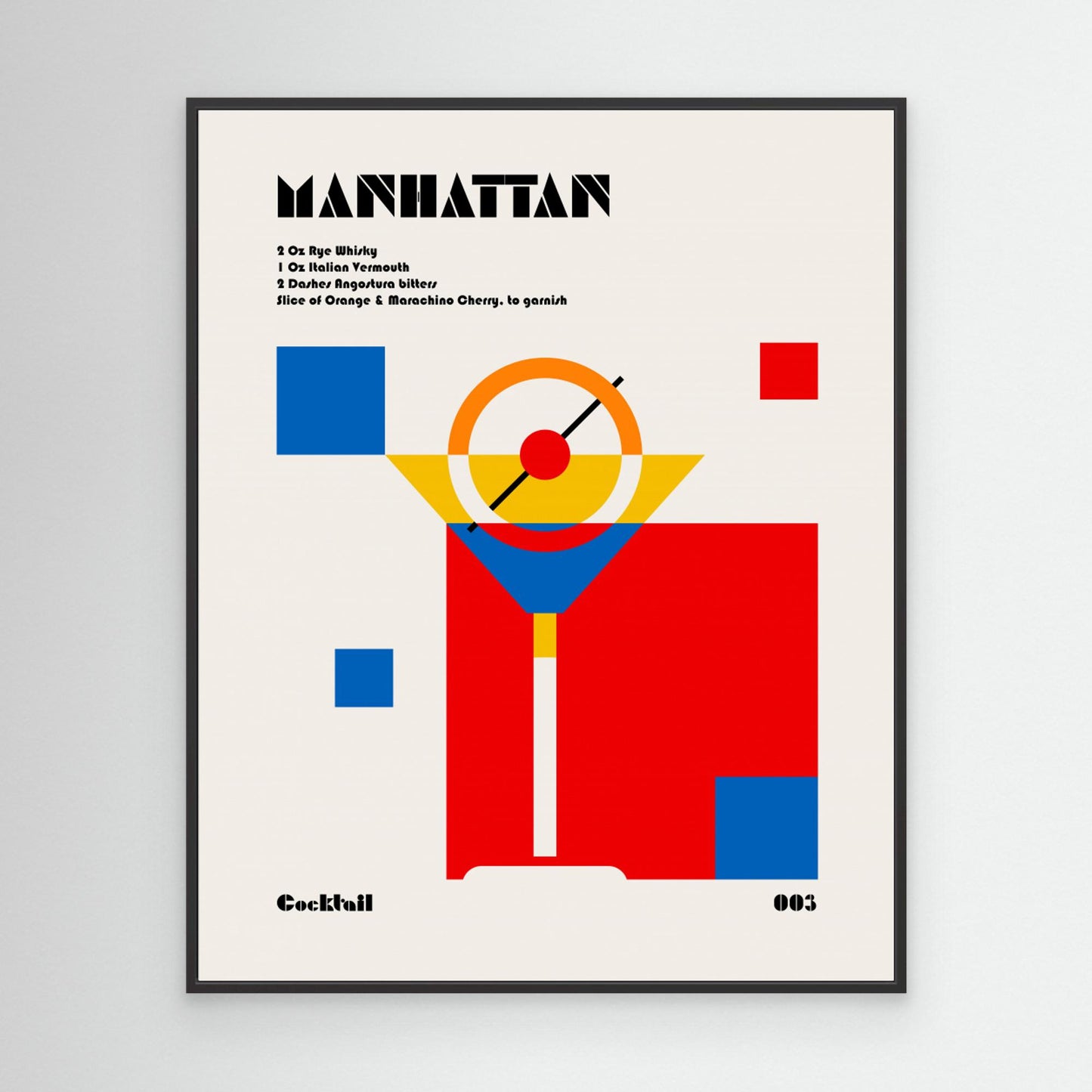 Manhattan Bauhaus Cocktail by Retrodrome