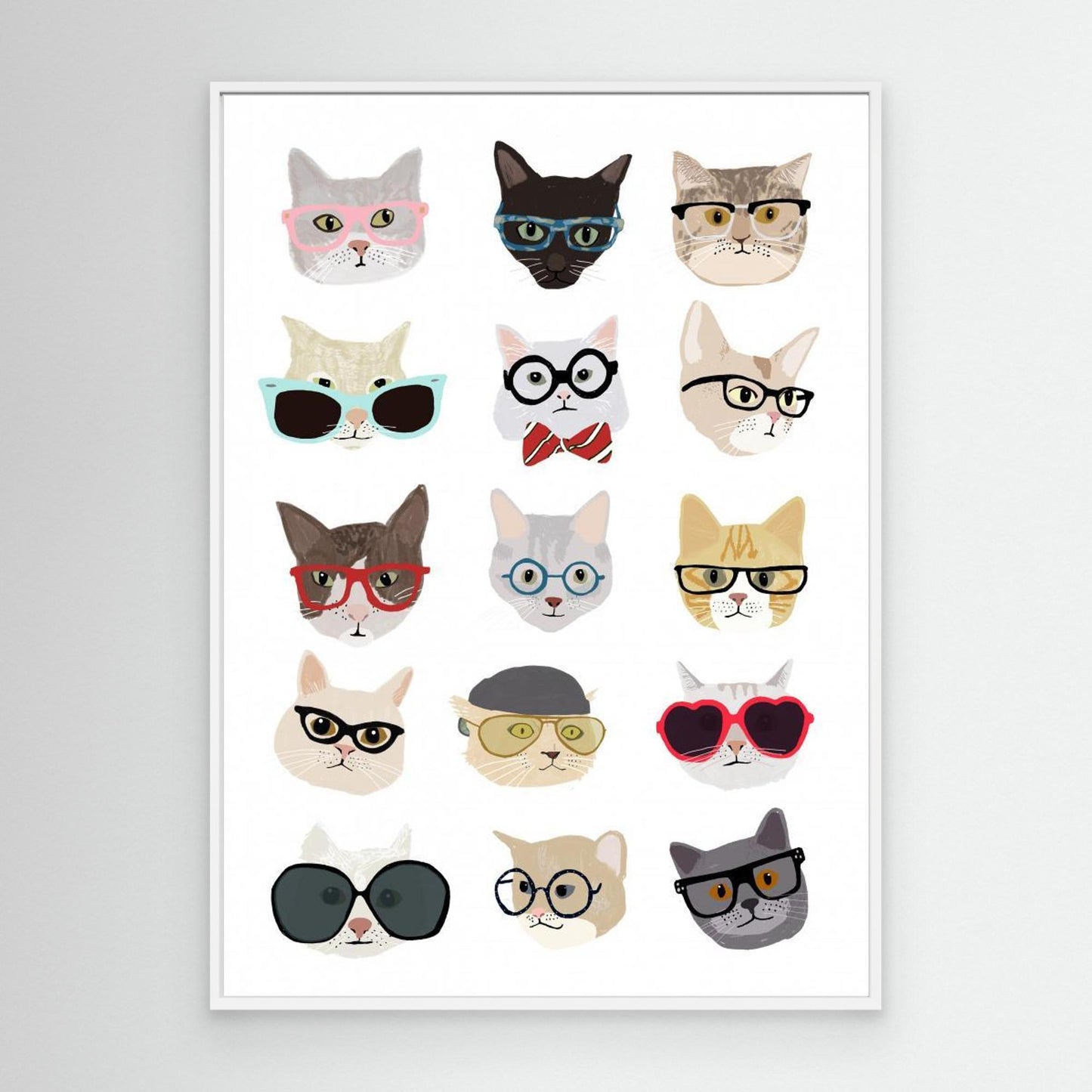 Cats With Glasses by Hanna Melin