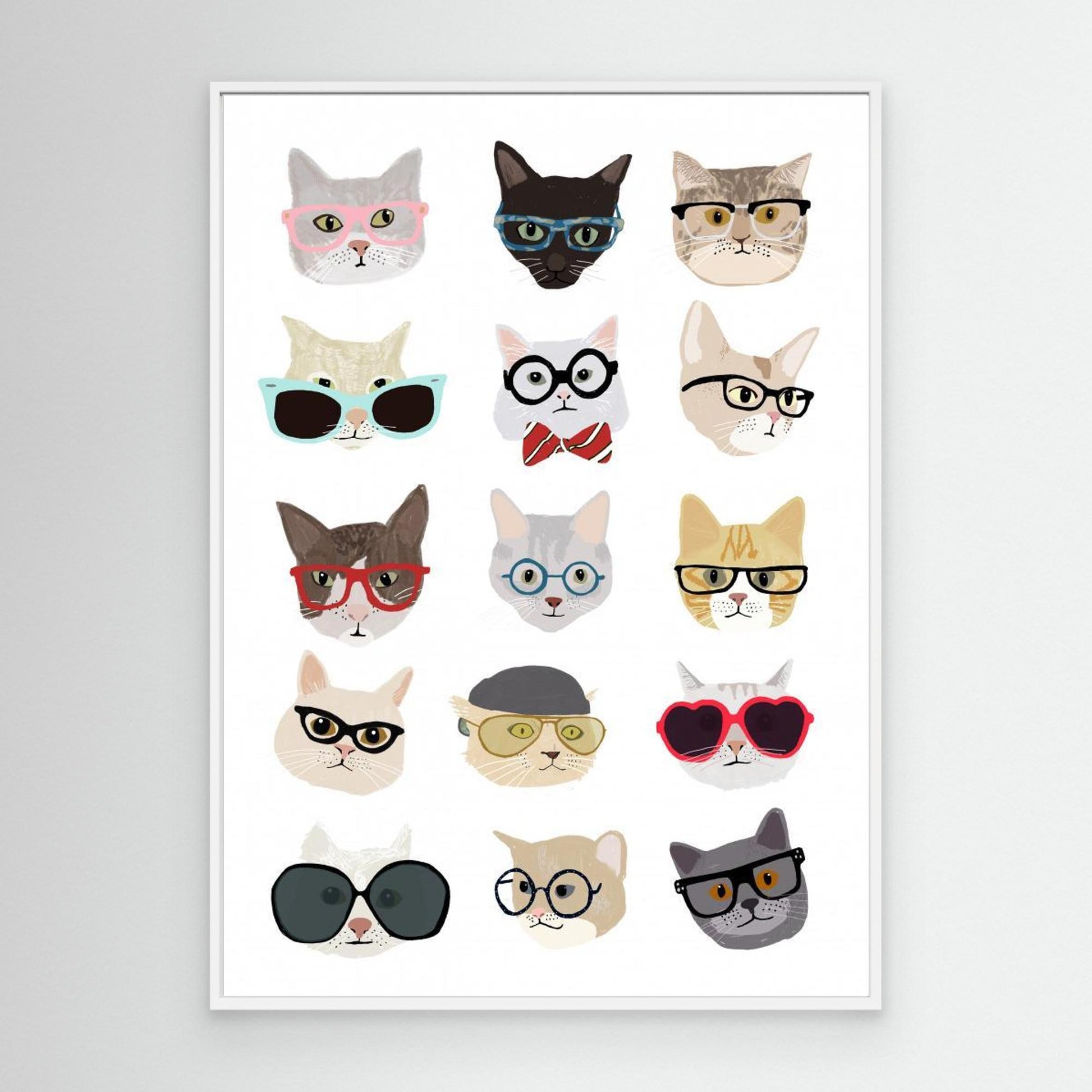 Cats With Glasses by Hanna Melin