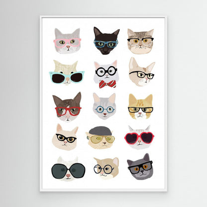 Cats With Glasses by Hanna Melin