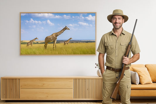 Trio Giraffes by Husain Alfraid