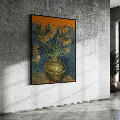 Collage Sunflowers and the splash Van Gogh