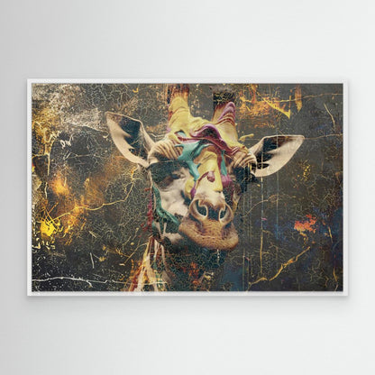 Giraffe Animal Vintage Art Illustration Wallart 04 by Rafal Kulik