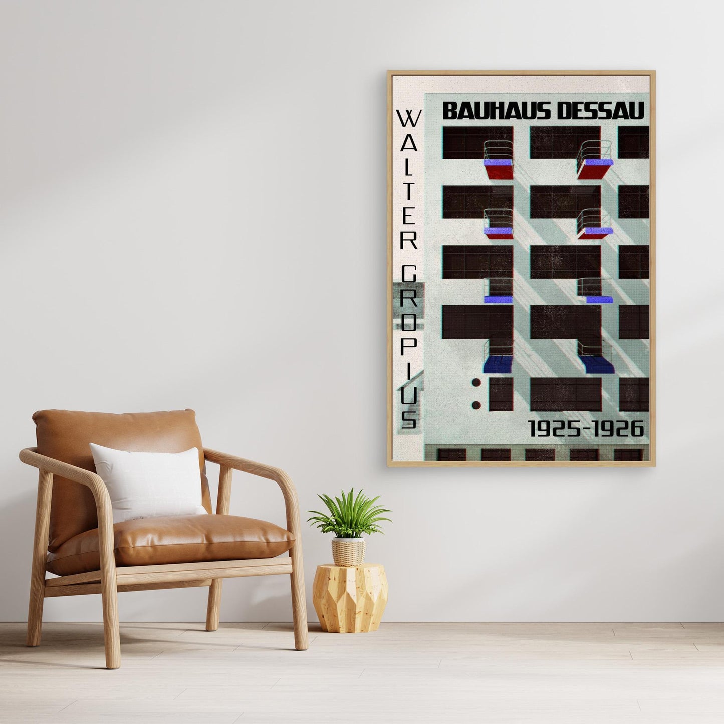 Bauhaus Dessau architecture in vintage magazine style IV by Rosana Laiz Blursbyai