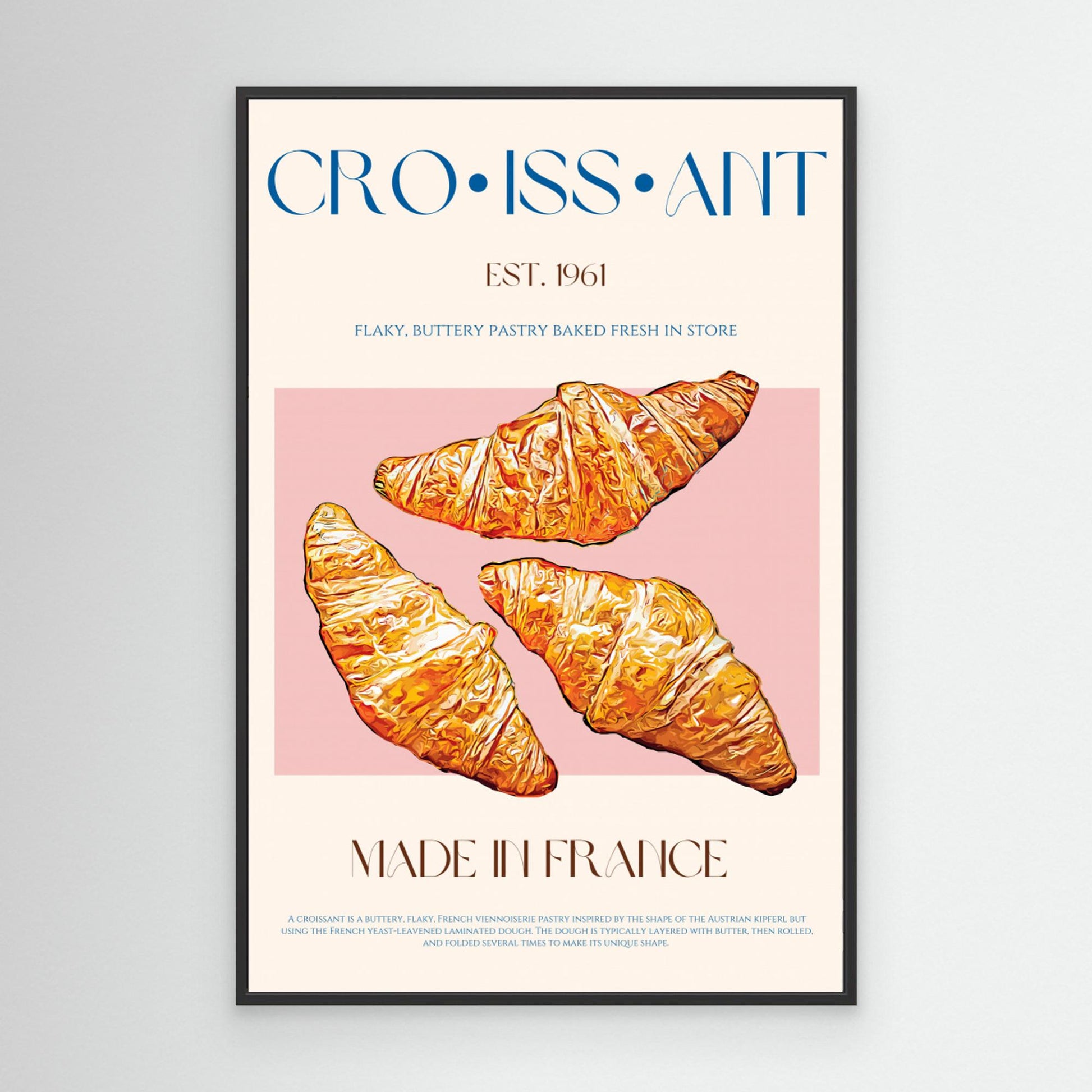 Croissant Print by Nazma Khokhar