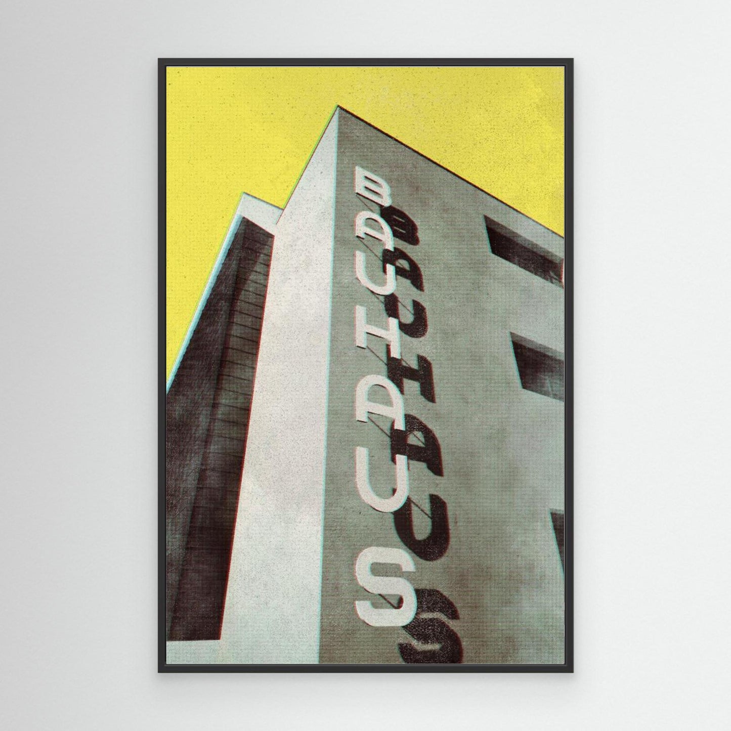 Bauhaus Dessau architecture in vintage magazine style by Rosana Laiz Blursbyai