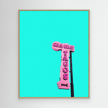 Cha-Cha's Tacos Sign by Tom Windeknecht