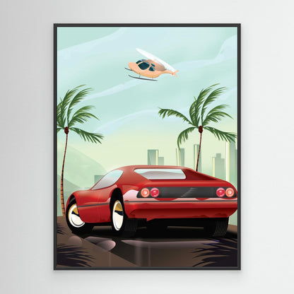 Red Sports Car by Nicholas