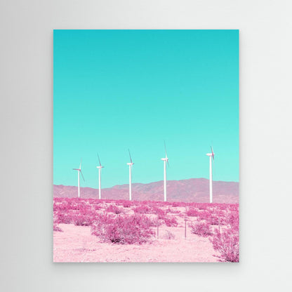 Palm Springs Windmills in the Desert by Tom Windeknecht