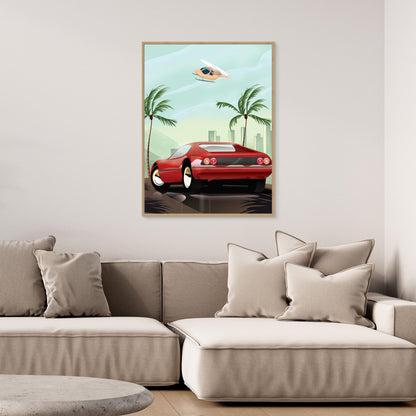 Red Sports Car by Nicholas