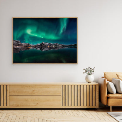 Lofoten Aurora Reflection by Javier De La Torre