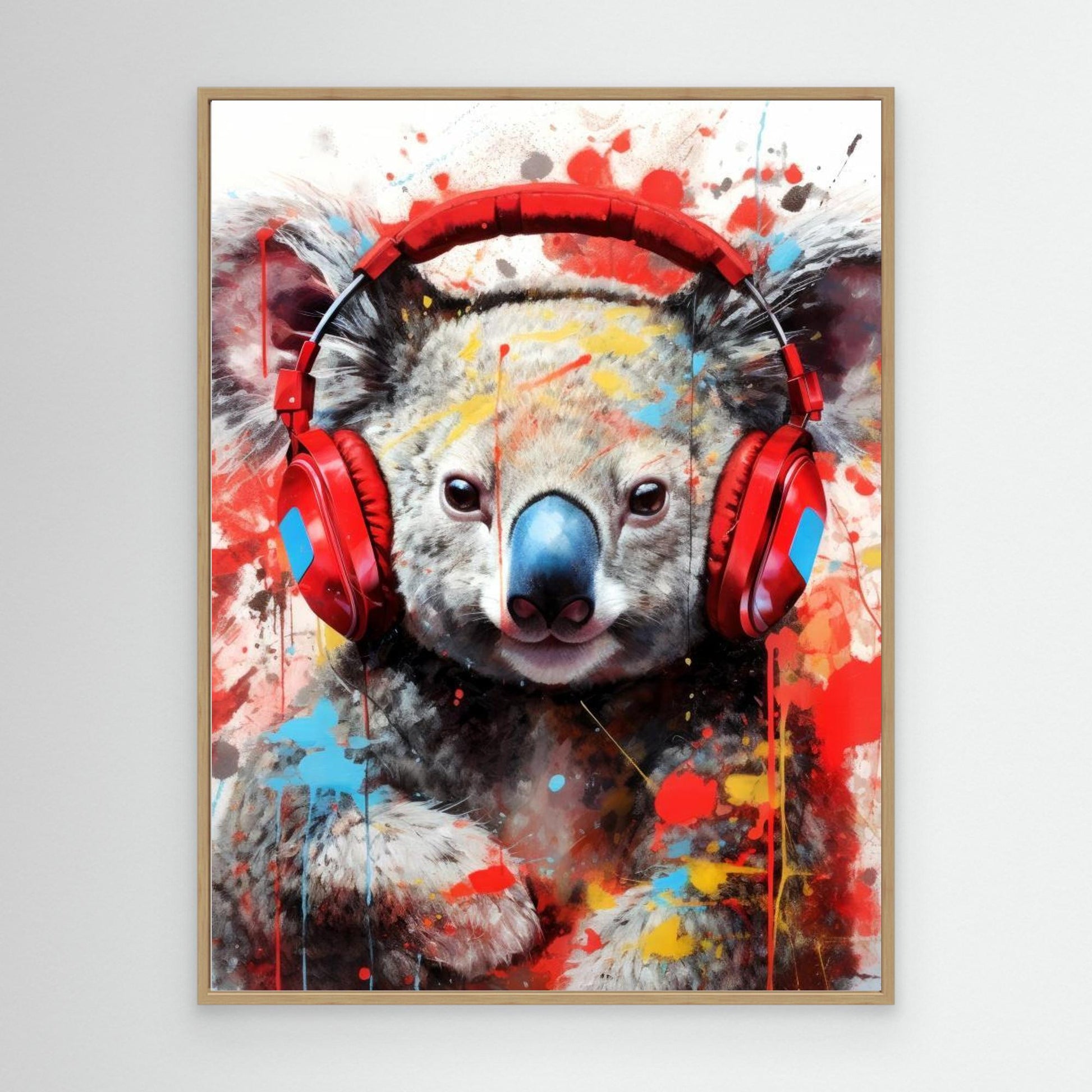 Koala With Headphones animal by Justyna Jaszke