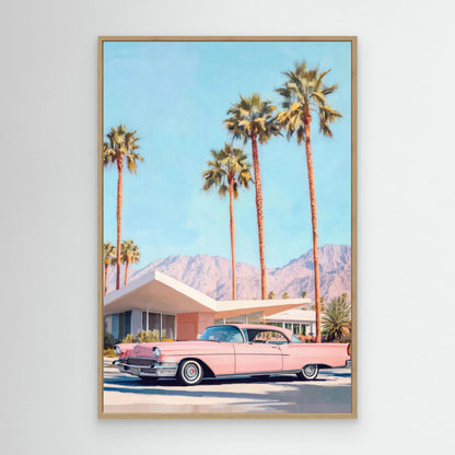 California Vintage Car by Melloi Art Prints
