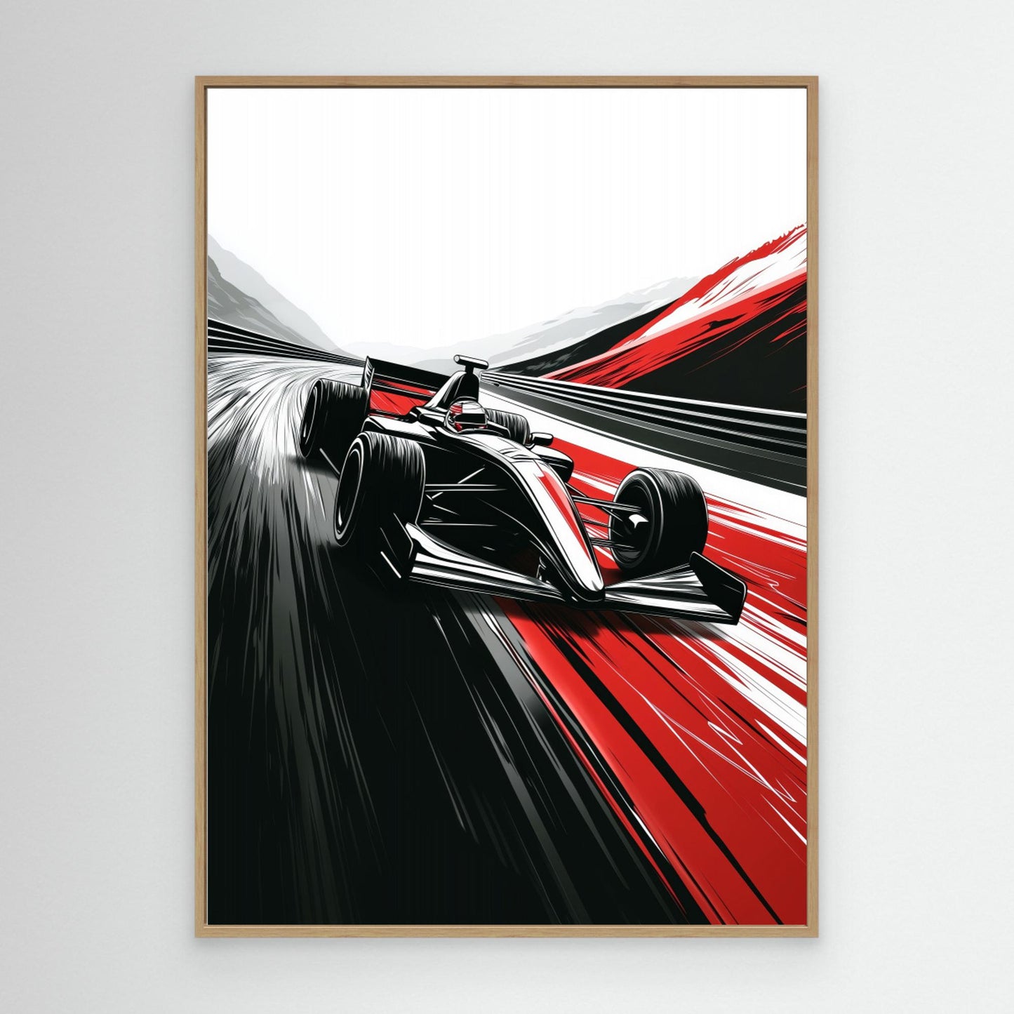 Car Racing sport art by Justyna Jaszke