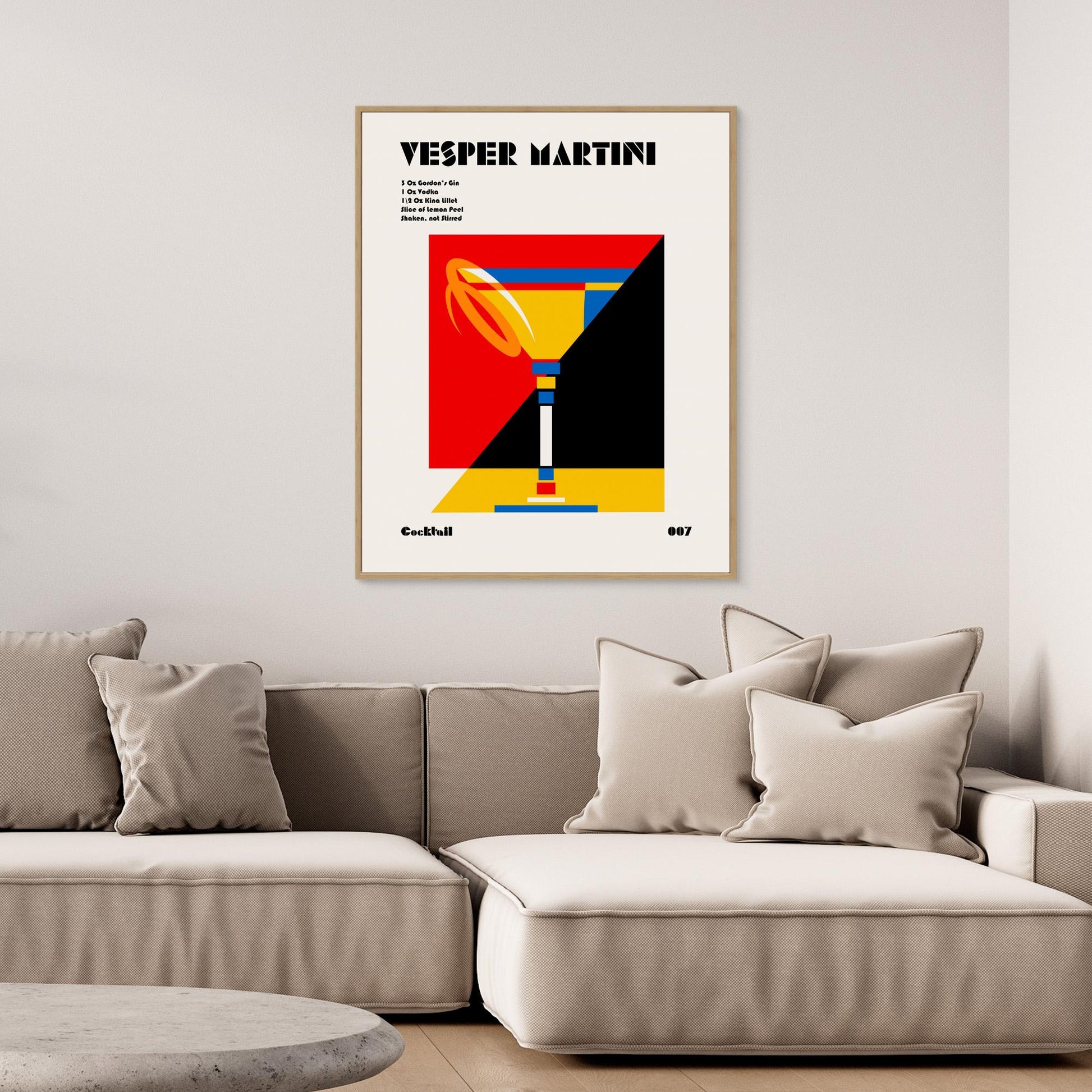 Vesper Martini Bauhaus Cocktail by Retrodrome