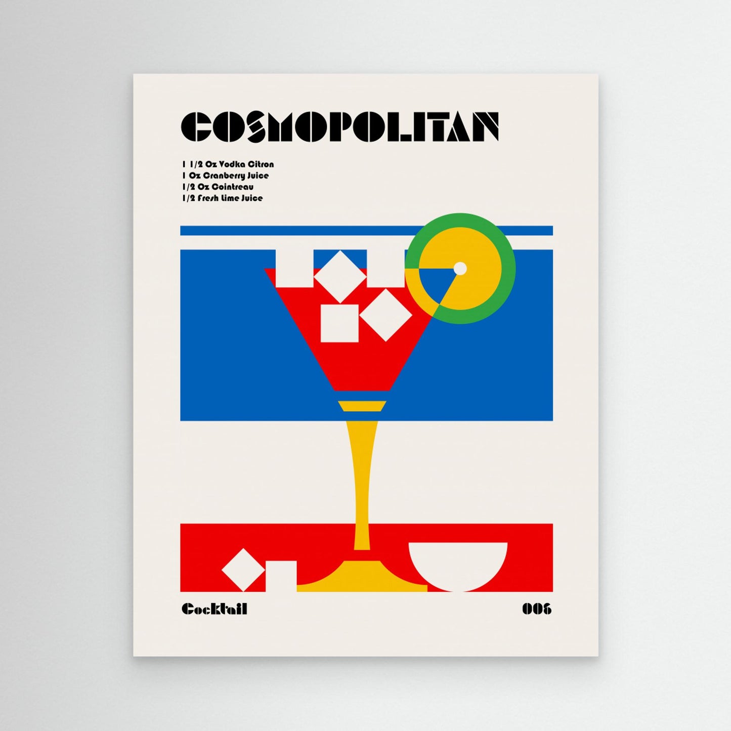 Cosmopolitan Bauhaus Cocktail by Retrodrome