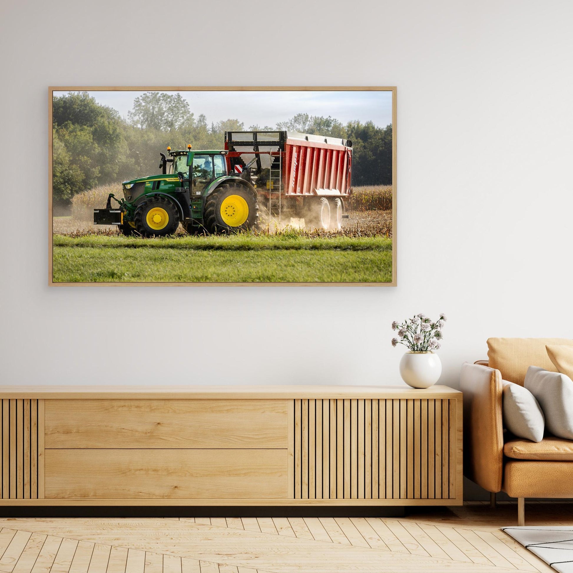 John Deere 6R 215 Krampe Rambody 750