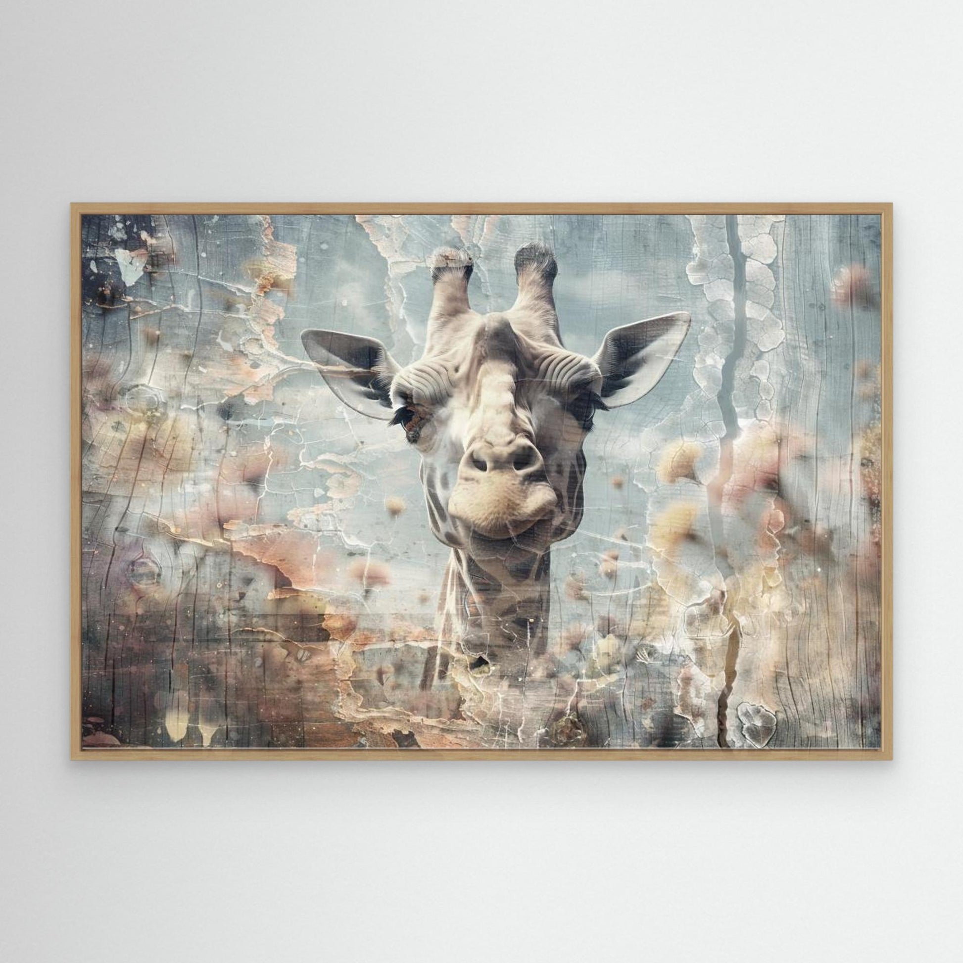 Giraffe Animal Vintage Art Illustration Wallart 10 by Rafal Kulik