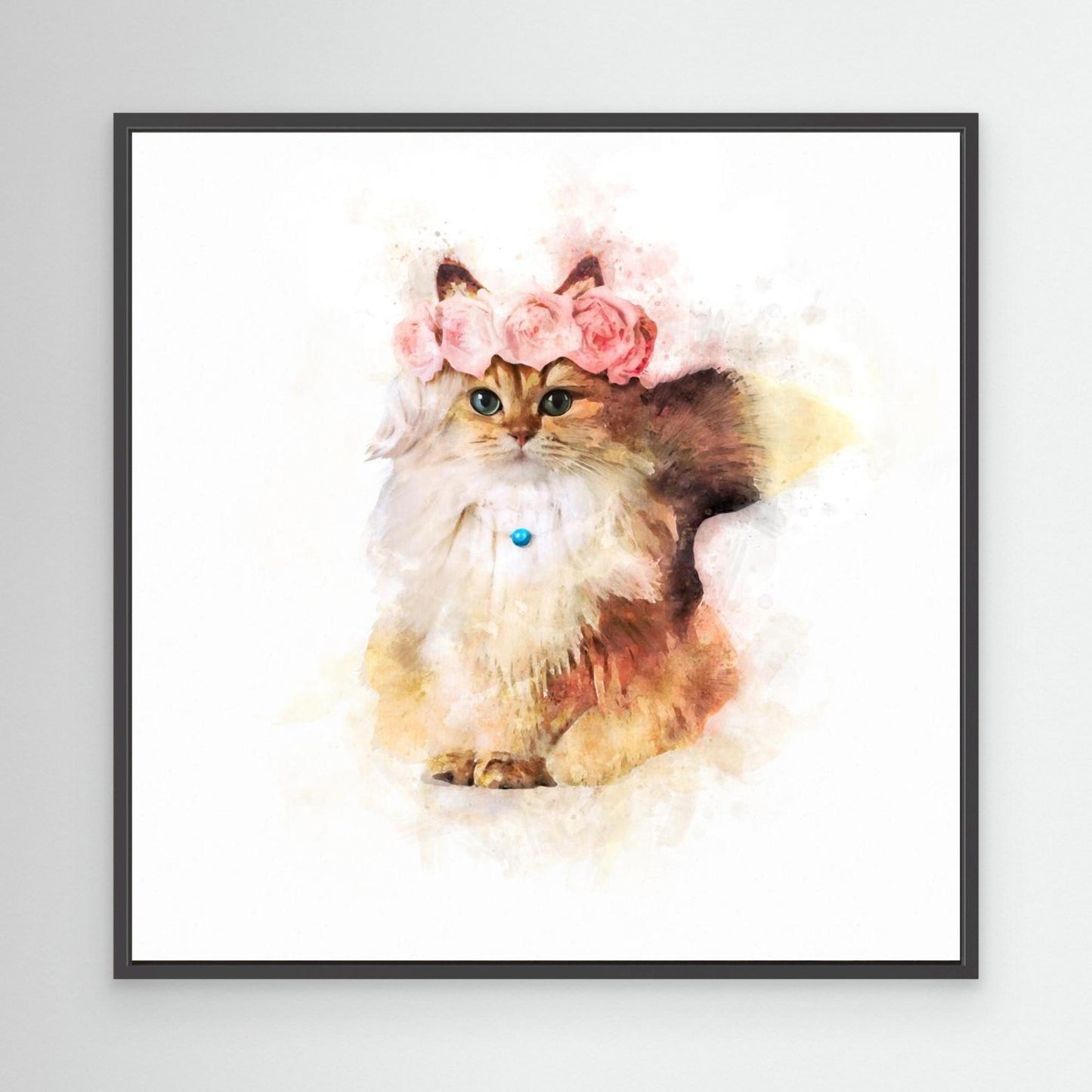 Rose Cat by Emel Tunaboylu