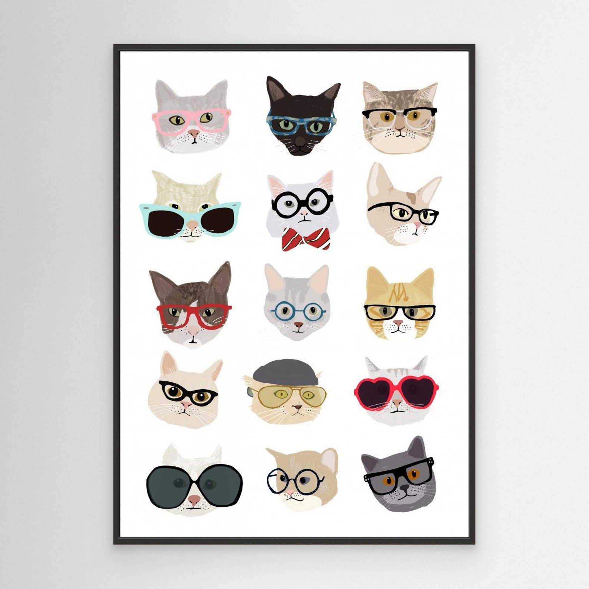 Cats With Glasses by Hanna Melin